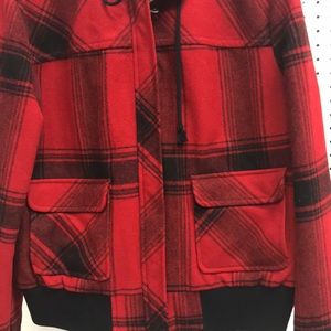 Jacket / Pea Coat with a hoody